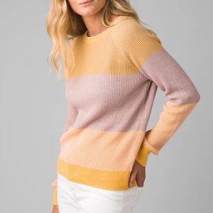 PRANA Branagan Multicolor Relaxed Raglan Fit Sweater Large